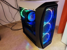 Prueba inicial antes de cerrar las tapas laterales