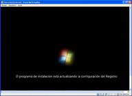 Ventana del reinicio de windows. 