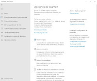 Herramienta Seguridad en Windows. Tipos de examen rápido, completo, personalizado y sin conexión