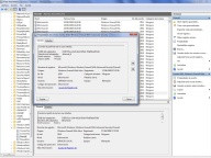Ventana del visor de eventos con el cuadro de diálogo de propiedades de eventos abierto.
