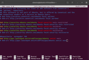 Añadiendo repositorio en el fichero sources.list